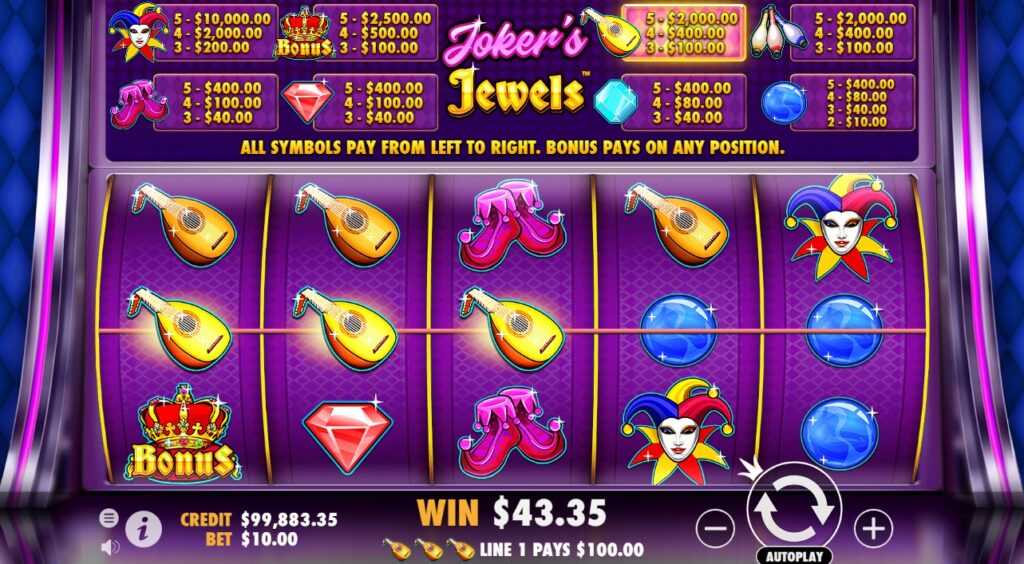 Experiencia de Joker Jewels dentro del casino online de Mostbet Argentina